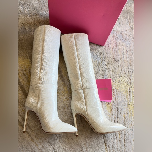 Paris Texas Embellished Boots Bone China Size 37 - Picture 5 of 7